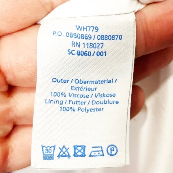 Boden Leaf Print Easy Day Dress 12L Long - Picture 13 of 14